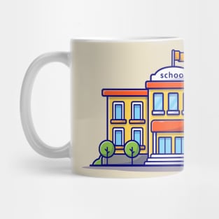 School Building Mug